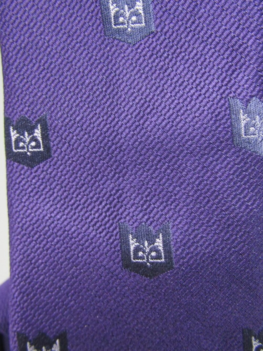 John Varvatos U.S.A. Purple Crown Crest Silk Men's Tie